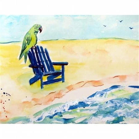 Betsy Drake Betsy Drake DM398 Parrot & Chair Door Mat; Small DM398